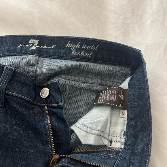 7 For All Mankind High Waist Bootcut Jeans - Picture 2 of 2